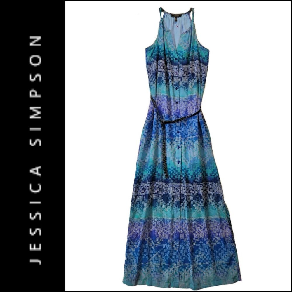 Jessica Simson Women Halter Long Dress Size Medium